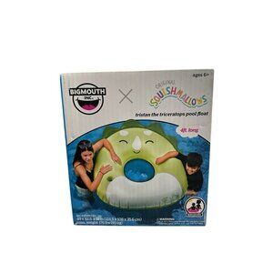 NIB Squishmallows Pool Float Tristan The Triceratops Beach Summer Cup Holder